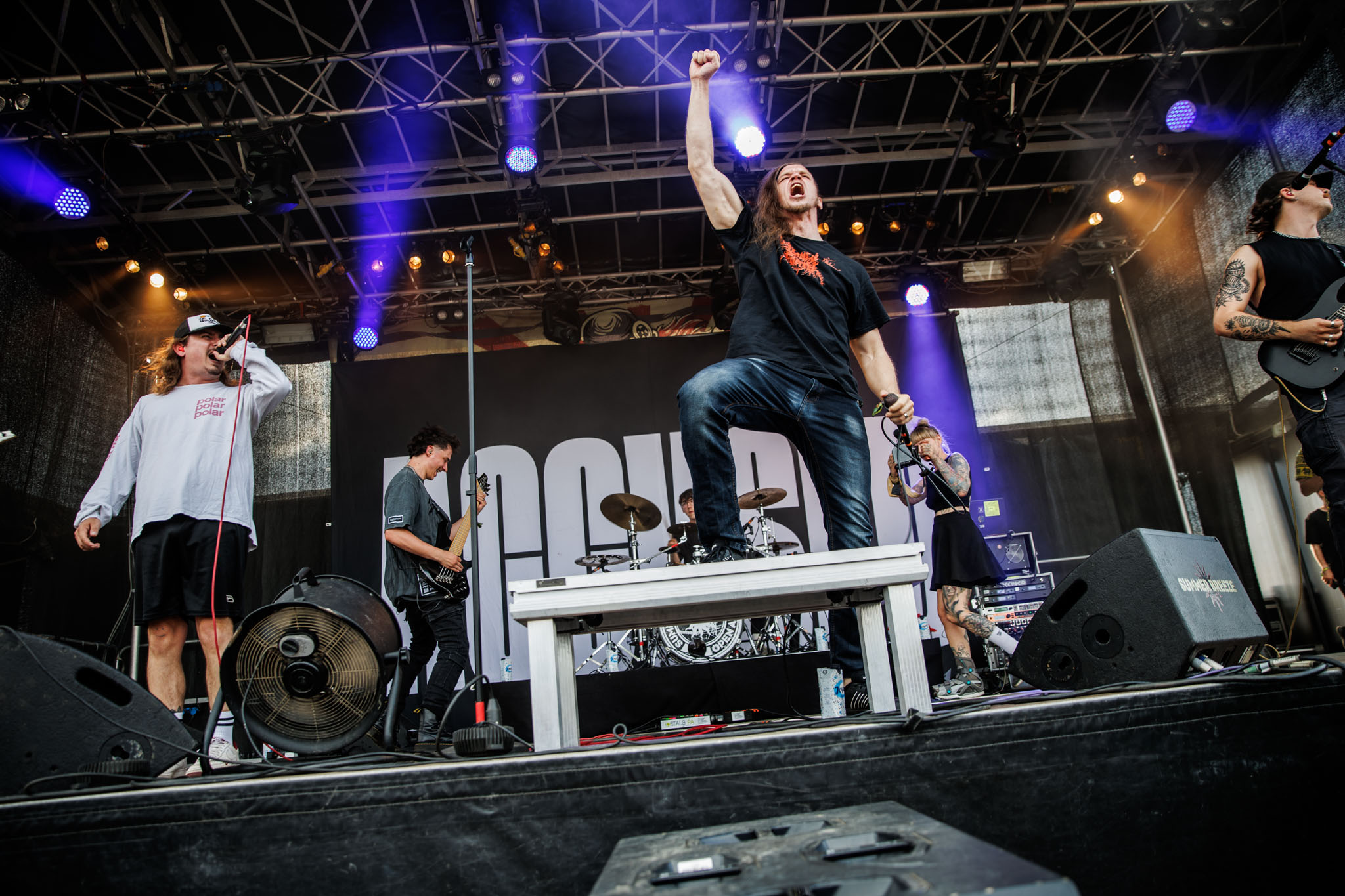 Bild vom Liveauftritt der Band Accvsed beim Summer Breeze 2025