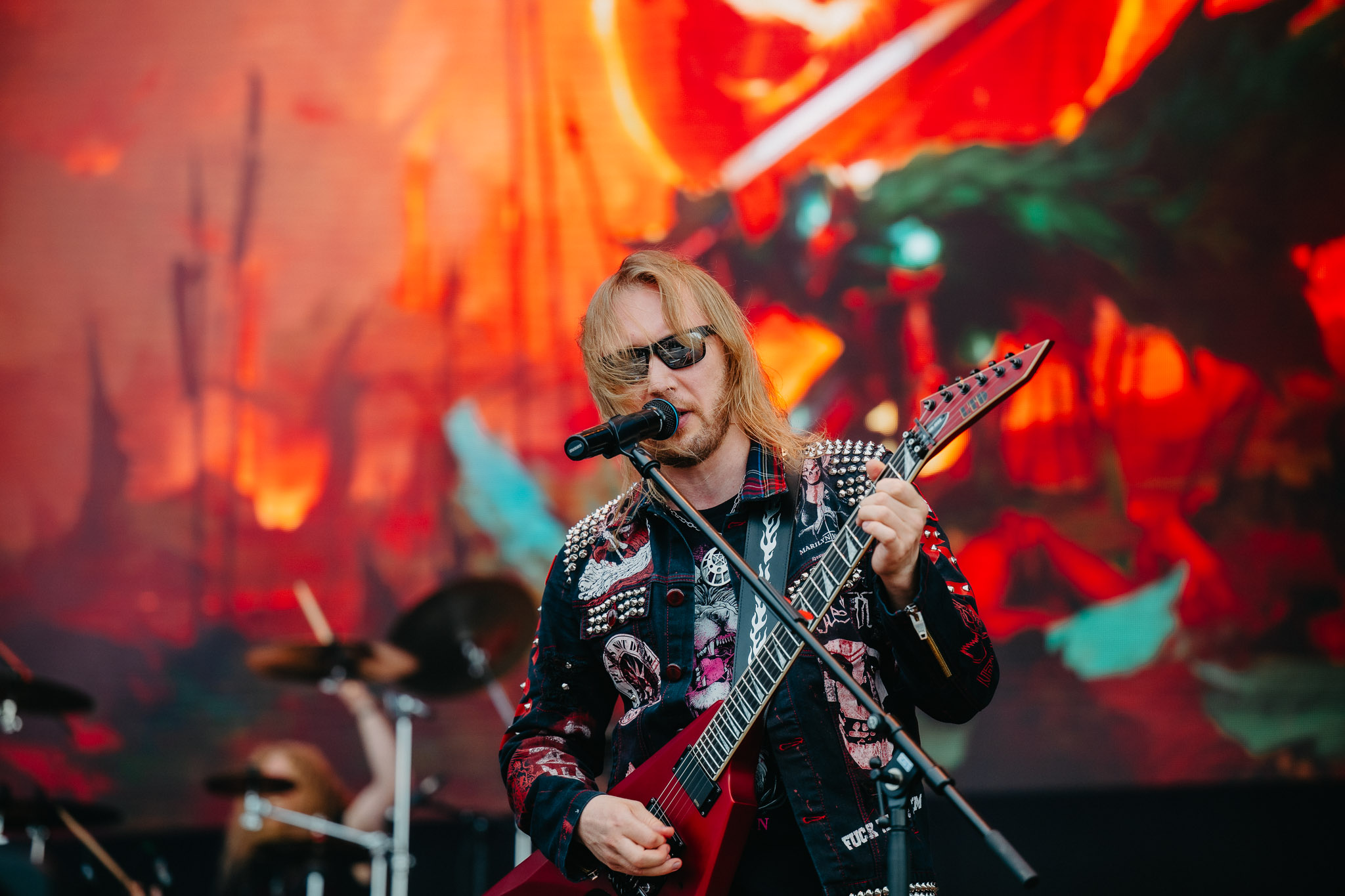 Bild vom Liveauftritt der Band Beast in Black beim Summer Breeze 2025