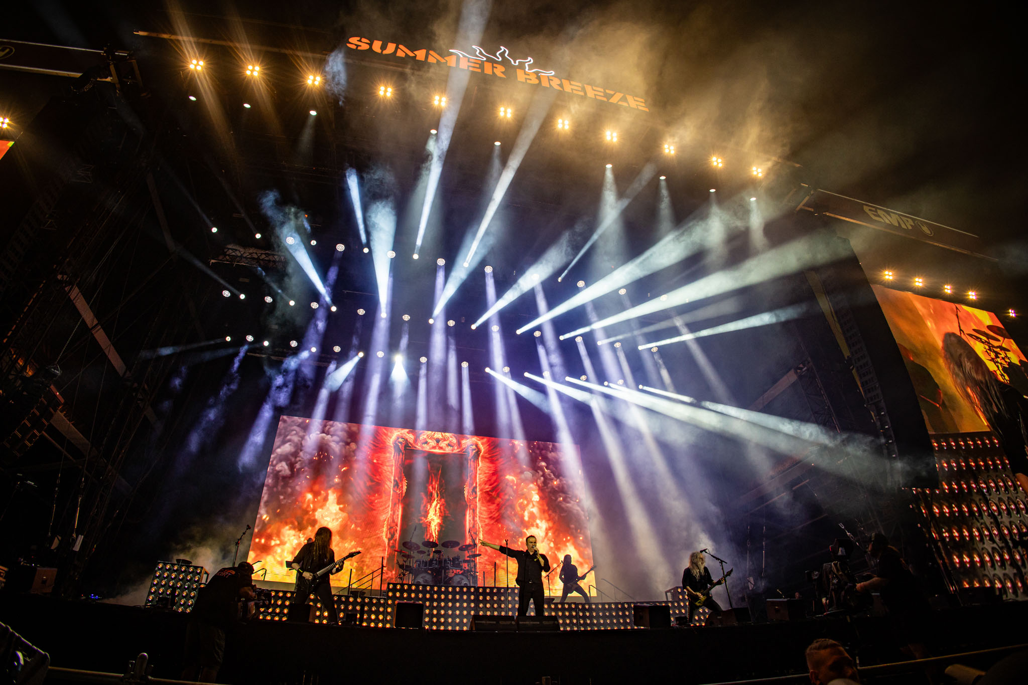 Bild vom Liveauftritt der Band Blind Guardian beim Summer Breeze 2025