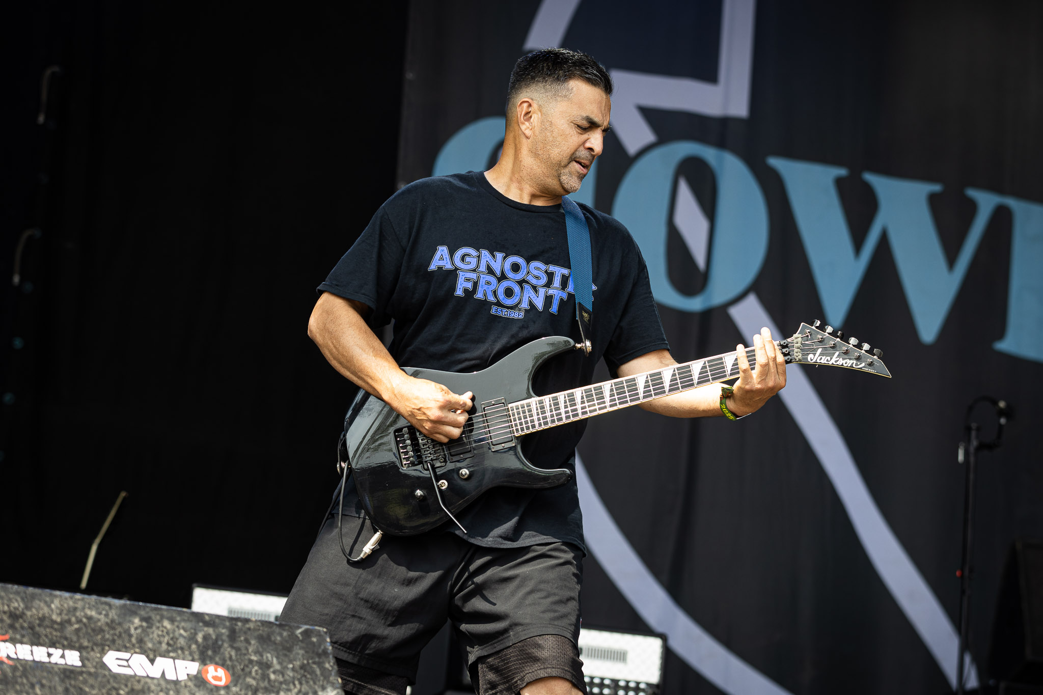 Bild vom Liveauftritt der Band Downset beim Summer Breeze 2025