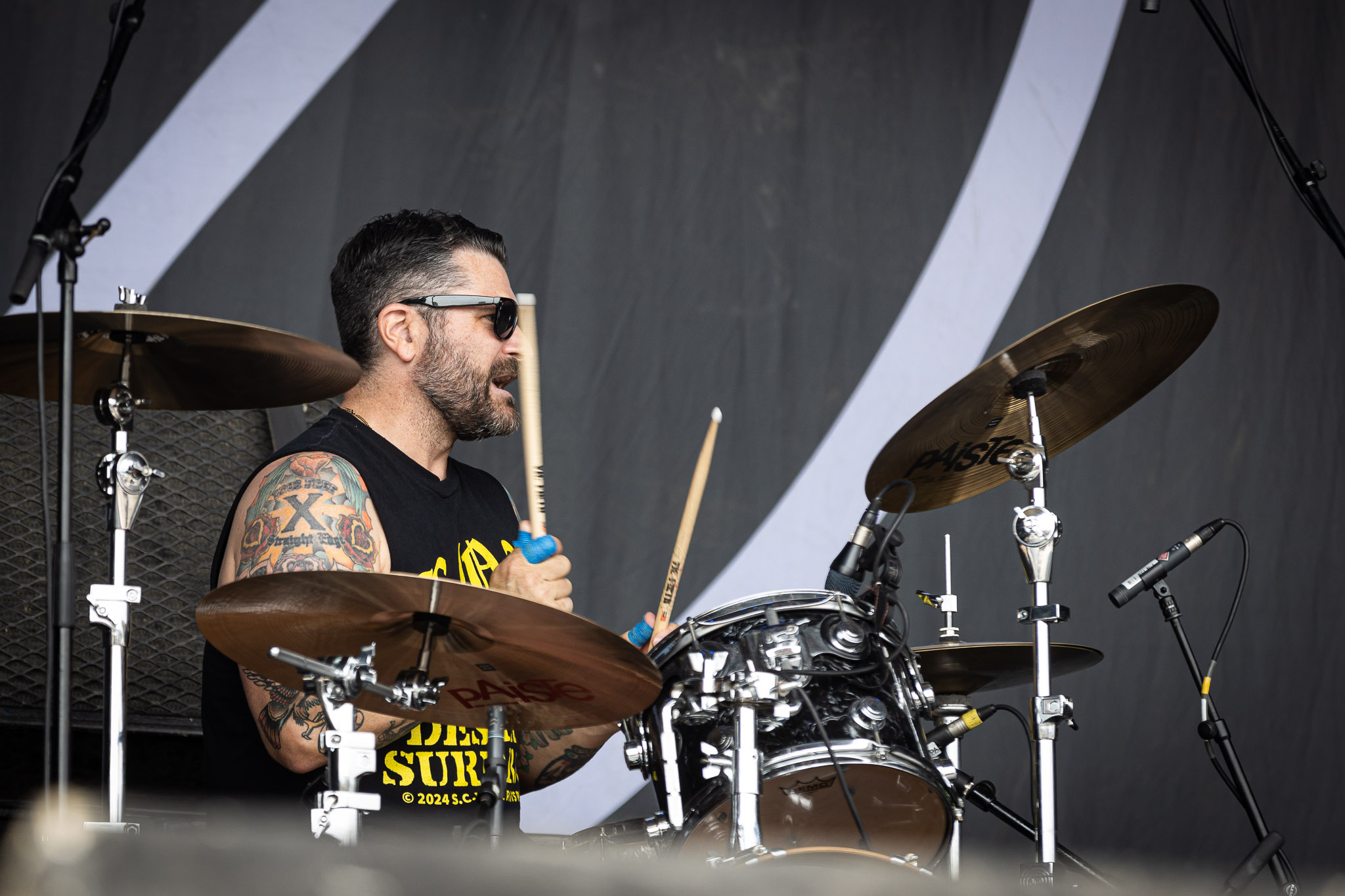 Bild vom Liveauftritt der Band Downset beim Summer Breeze 2025