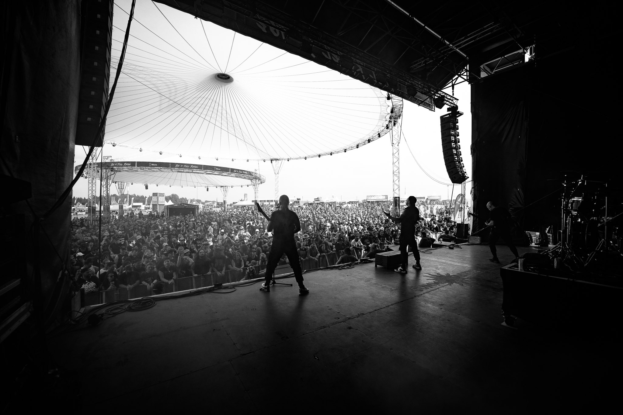 Bild vom Liveauftritt der Band Extermination Dismemberment beim Summer Breeze 2025