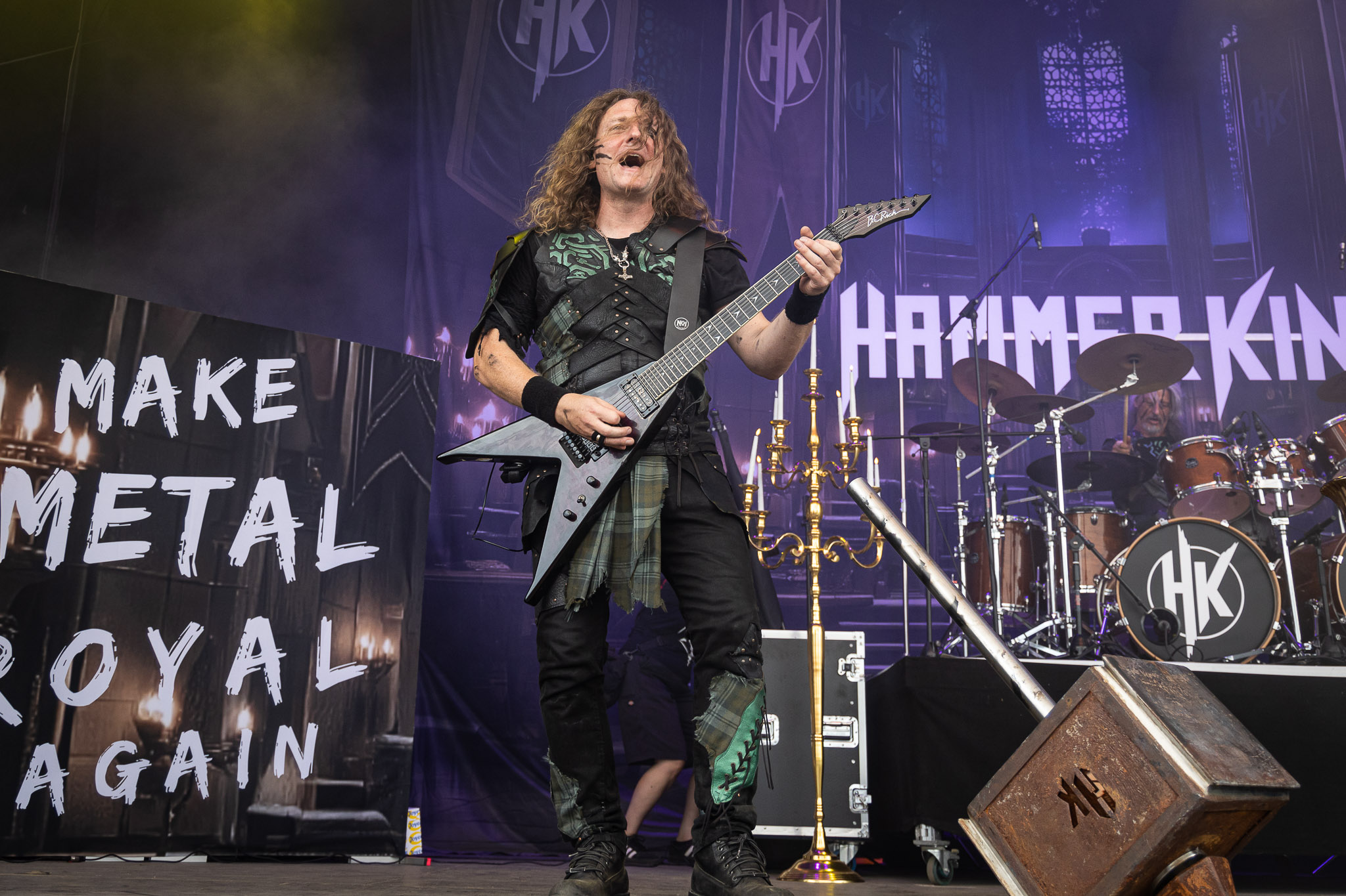 Bild vom Liveauftritt der Band Hammerking beim Summer Breeze 2025