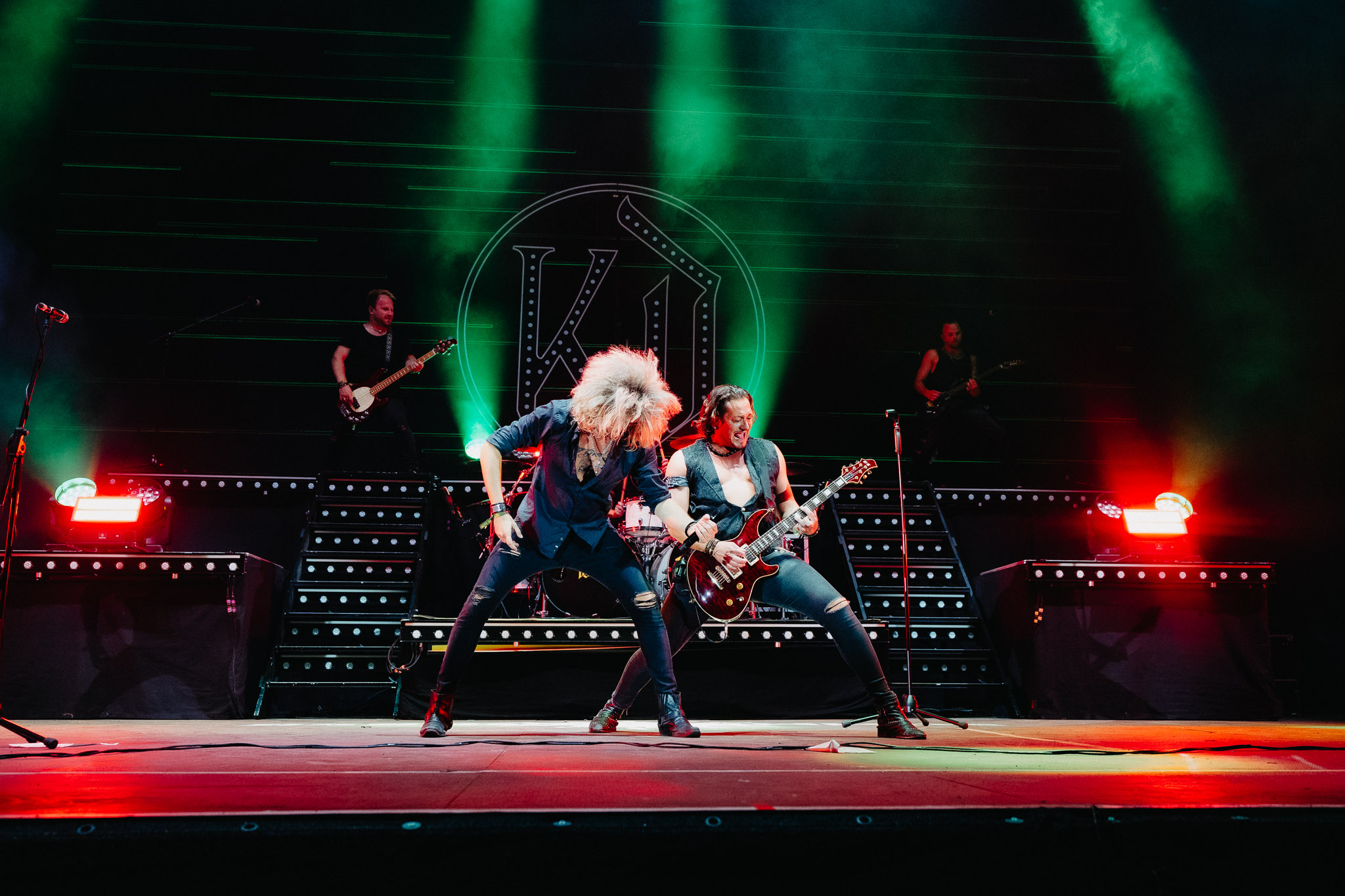 Bild vom Liveauftritt der Band Kissin´ Dynamite beim Summer Breeze 2025