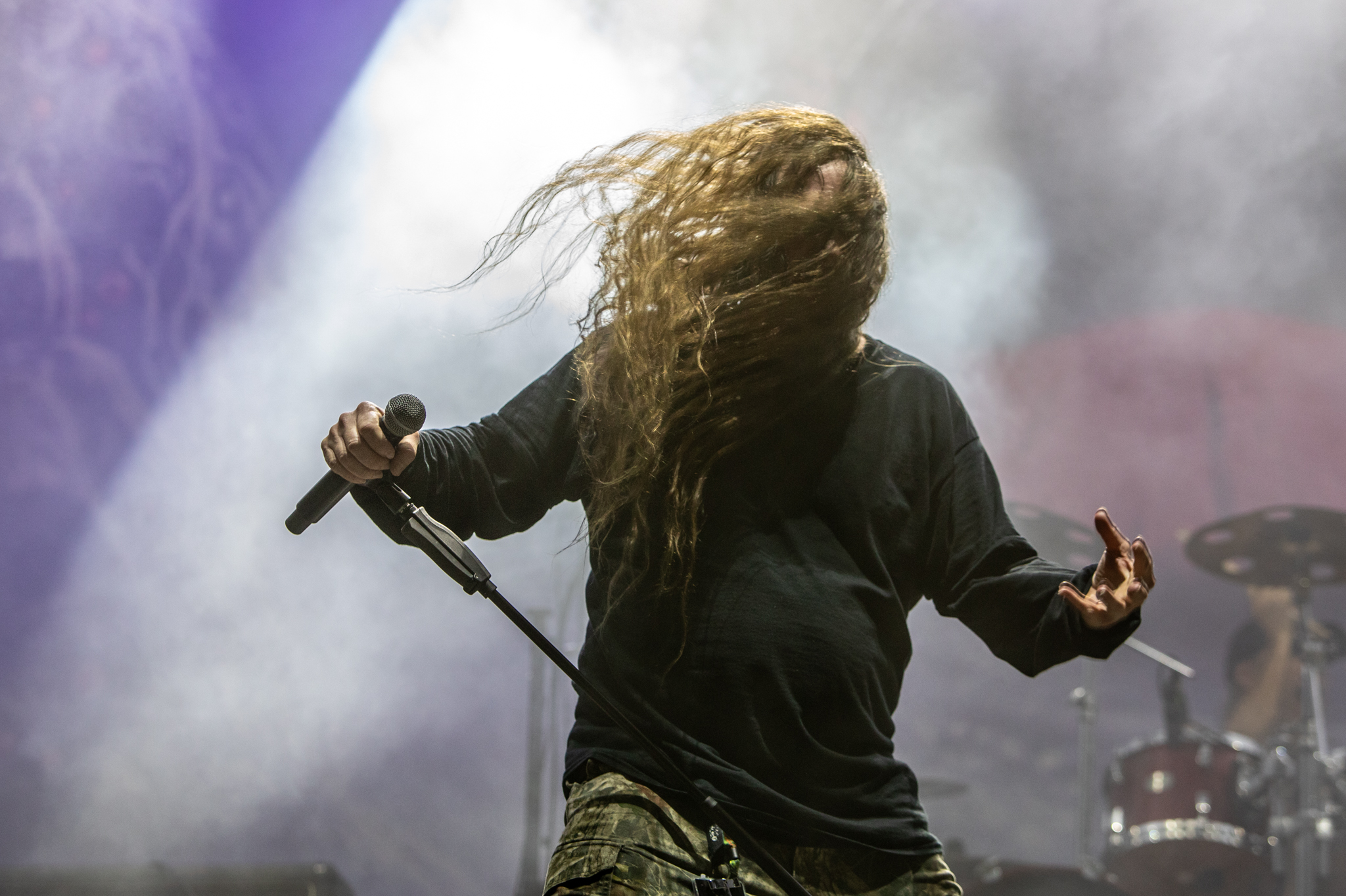 Bild vom Liveauftritt der Band Obituary beim Summer Breeze 2025