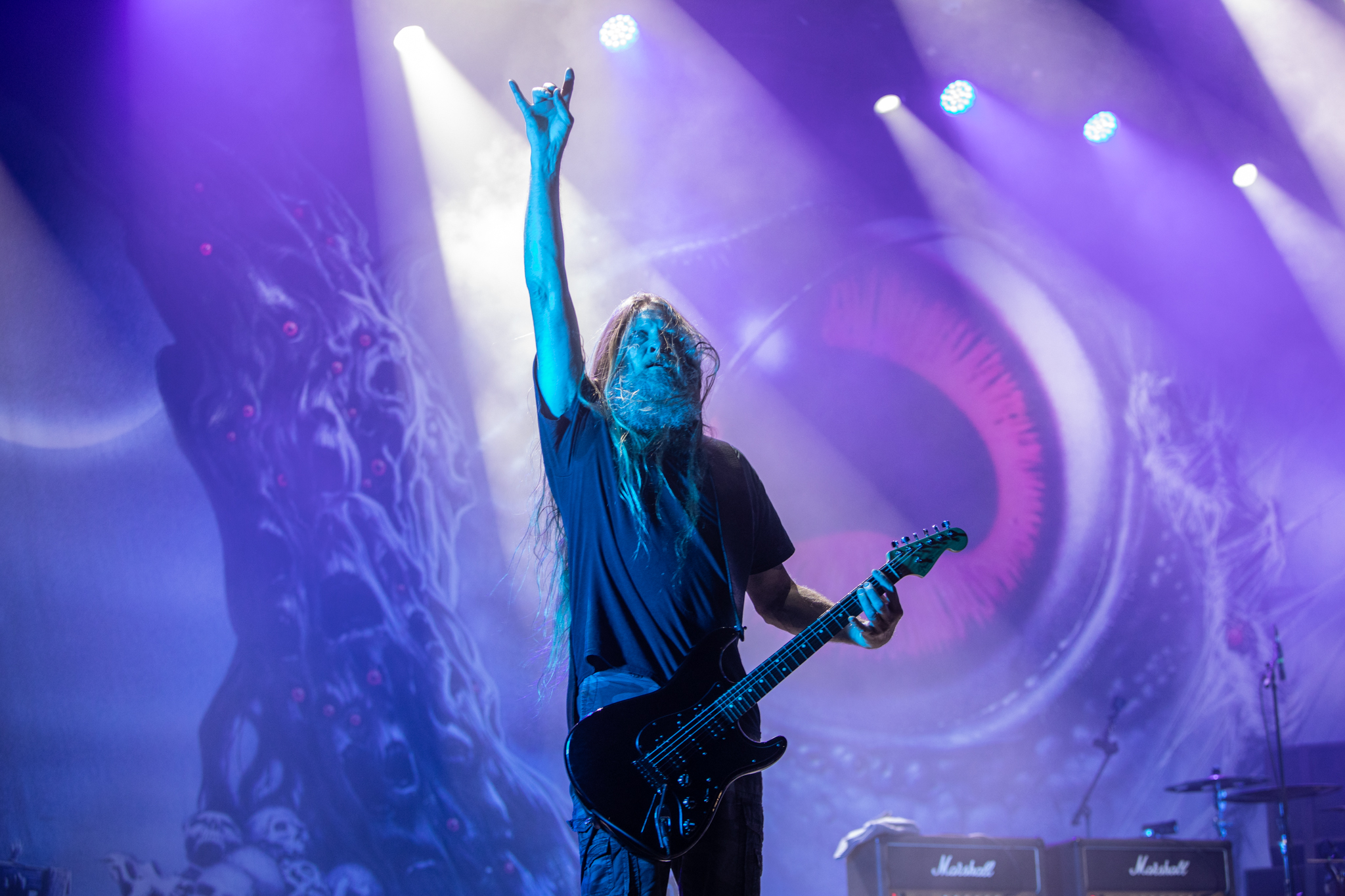 Bild vom Liveauftritt der Band Obituary beim Summer Breeze 2025