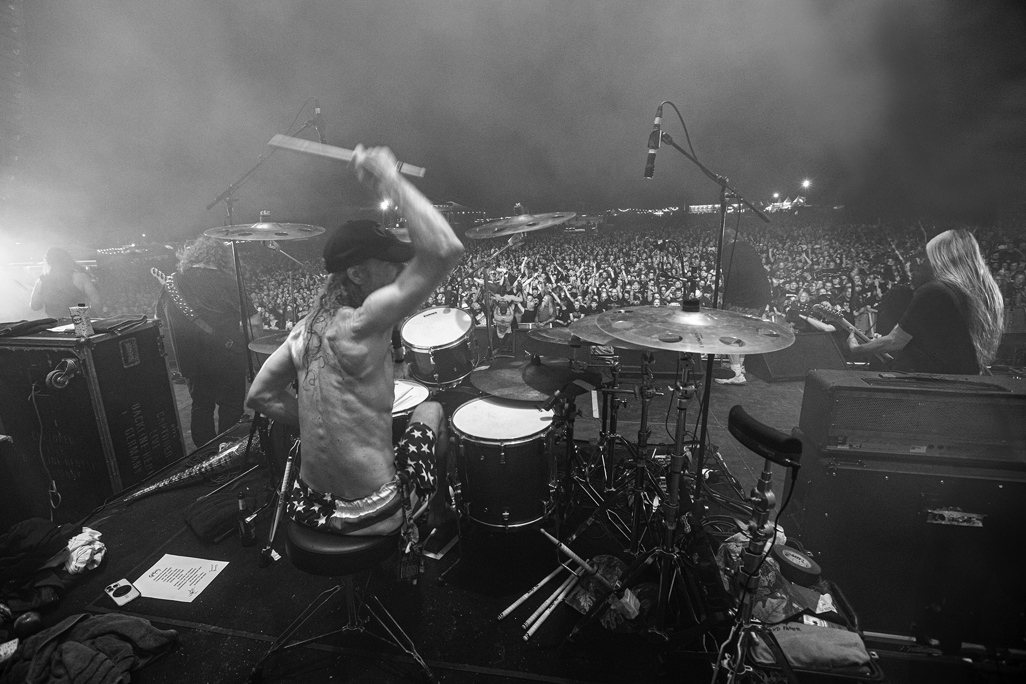 Bild vom Liveauftritt der Band Obituary beim Summer Breeze 2025