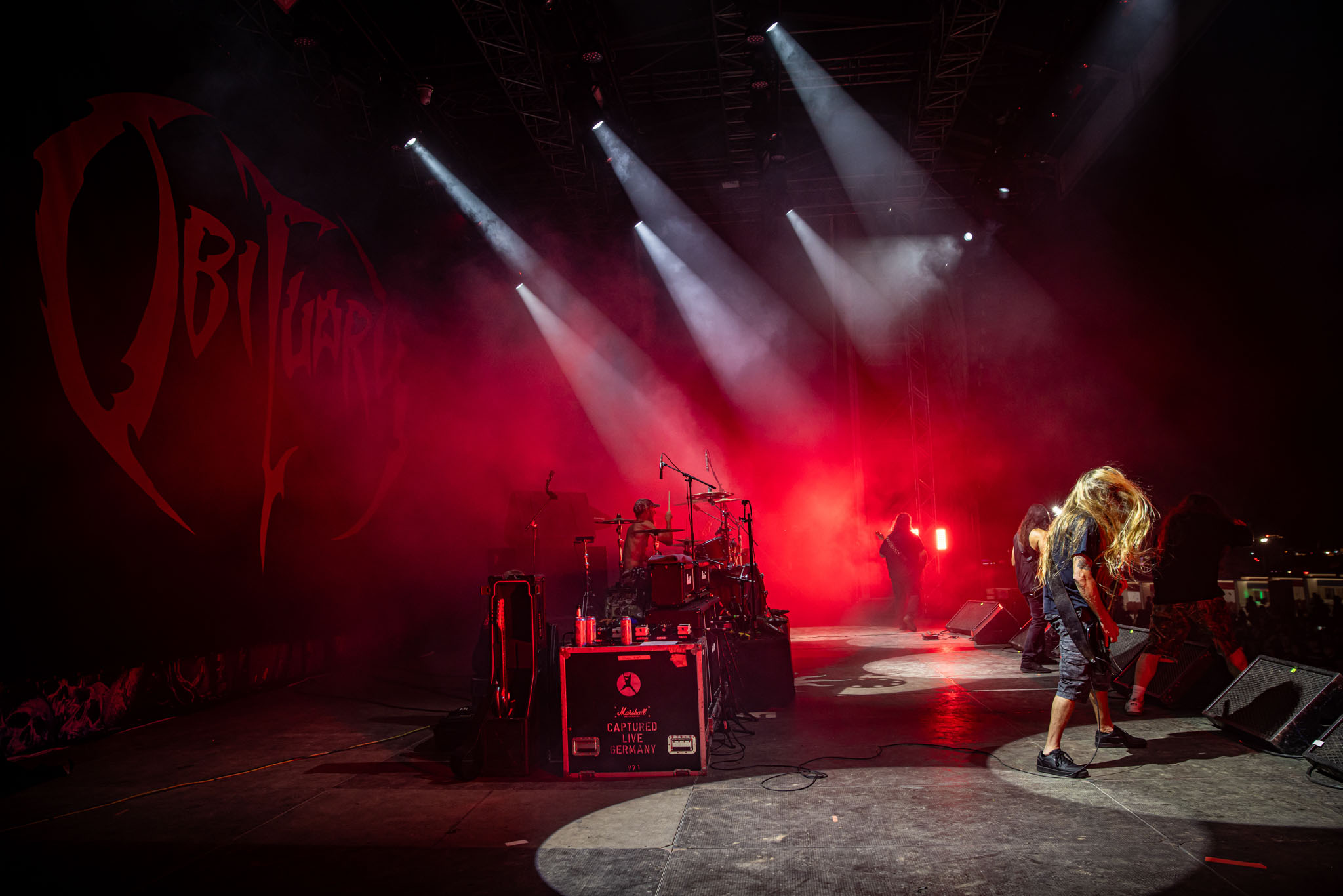 Bild vom Liveauftritt der Band Obituary beim Summer Breeze 2025