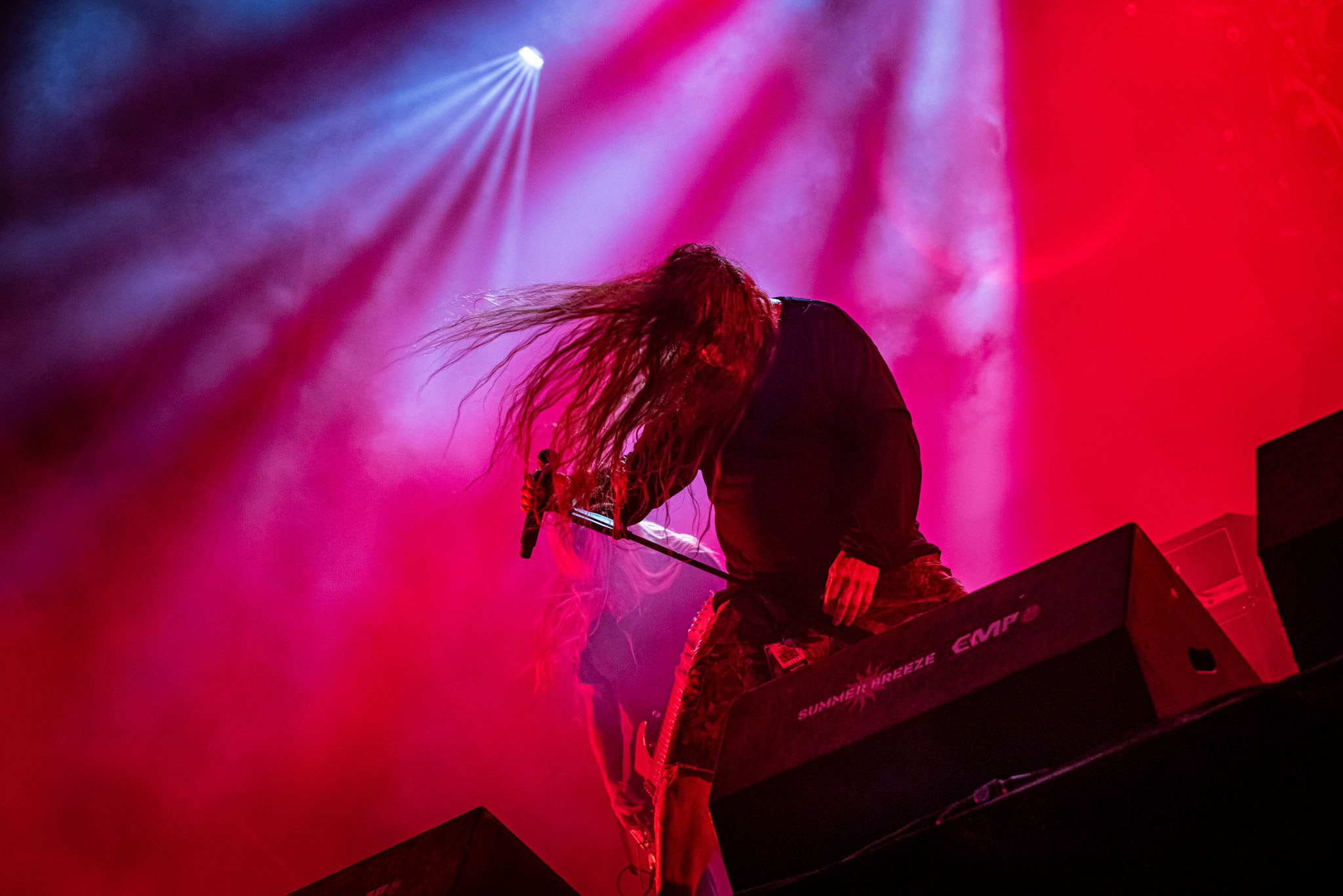 Bild vom Liveauftritt der Band Obituary beim Summer Breeze 2025