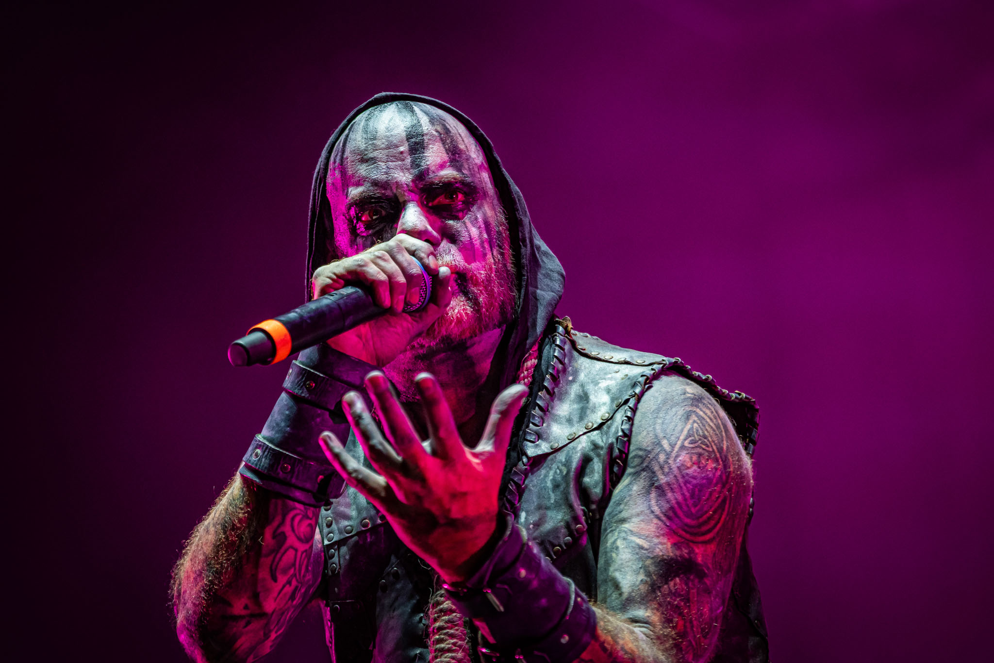 Bild vom Liveauftritt der Band Primordial beim Summer Breeze 2025