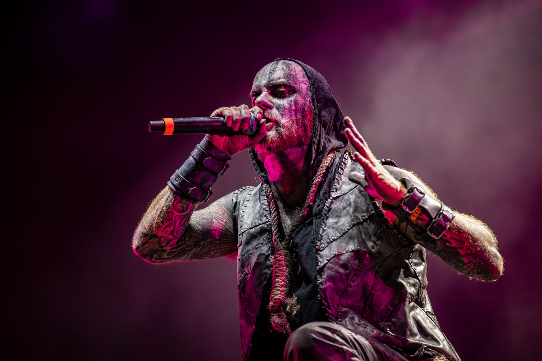 Bild vom Liveauftritt der Band Primordial beim Summer Breeze 2025