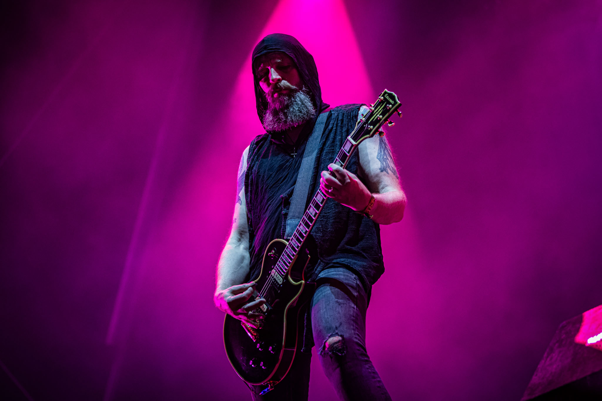 Bild vom Liveauftritt der Band Primordial beim Summer Breeze 2025