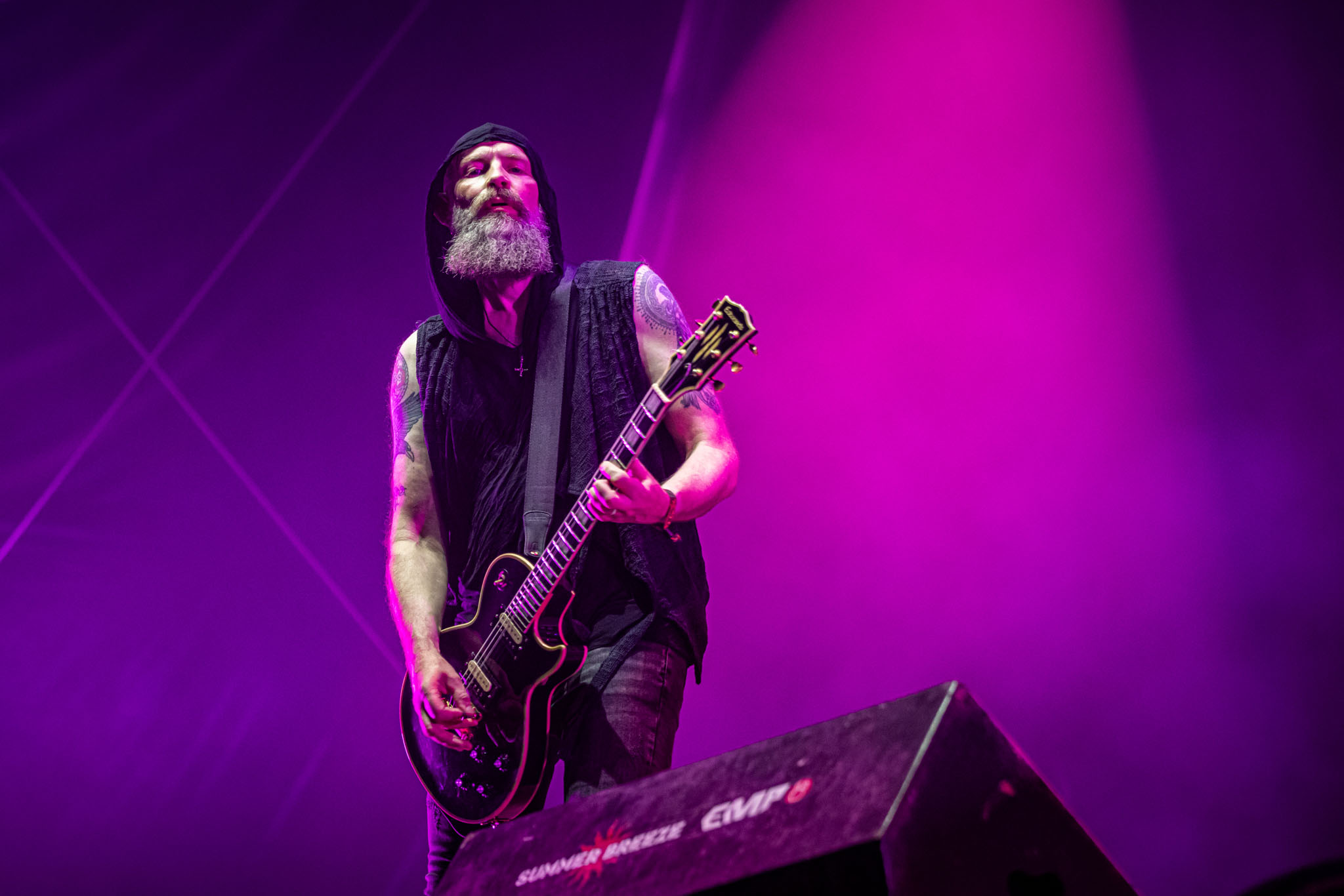 Bild vom Liveauftritt der Band Primordial beim Summer Breeze 2025