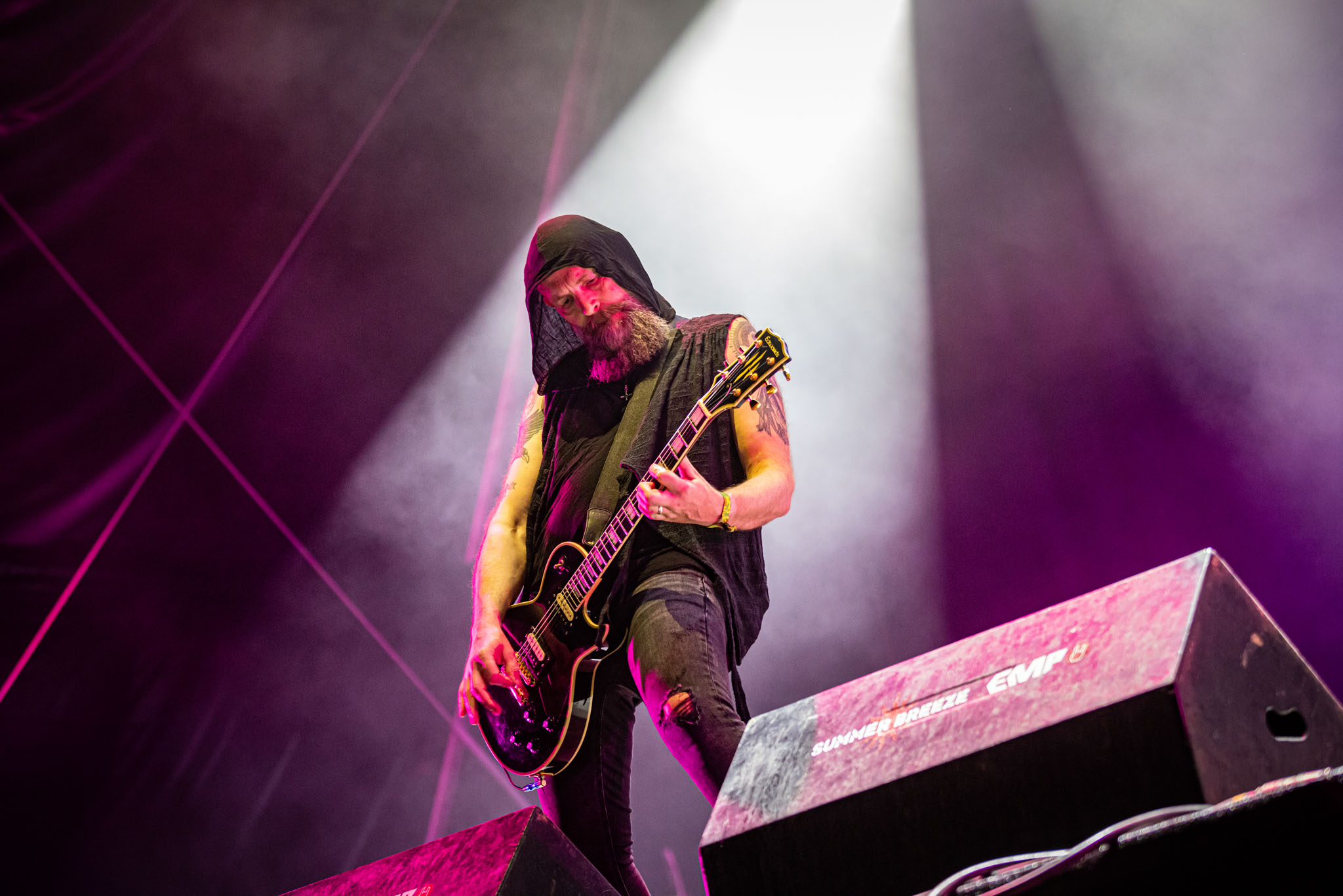 Bild vom Liveauftritt der Band Primordial beim Summer Breeze 2025