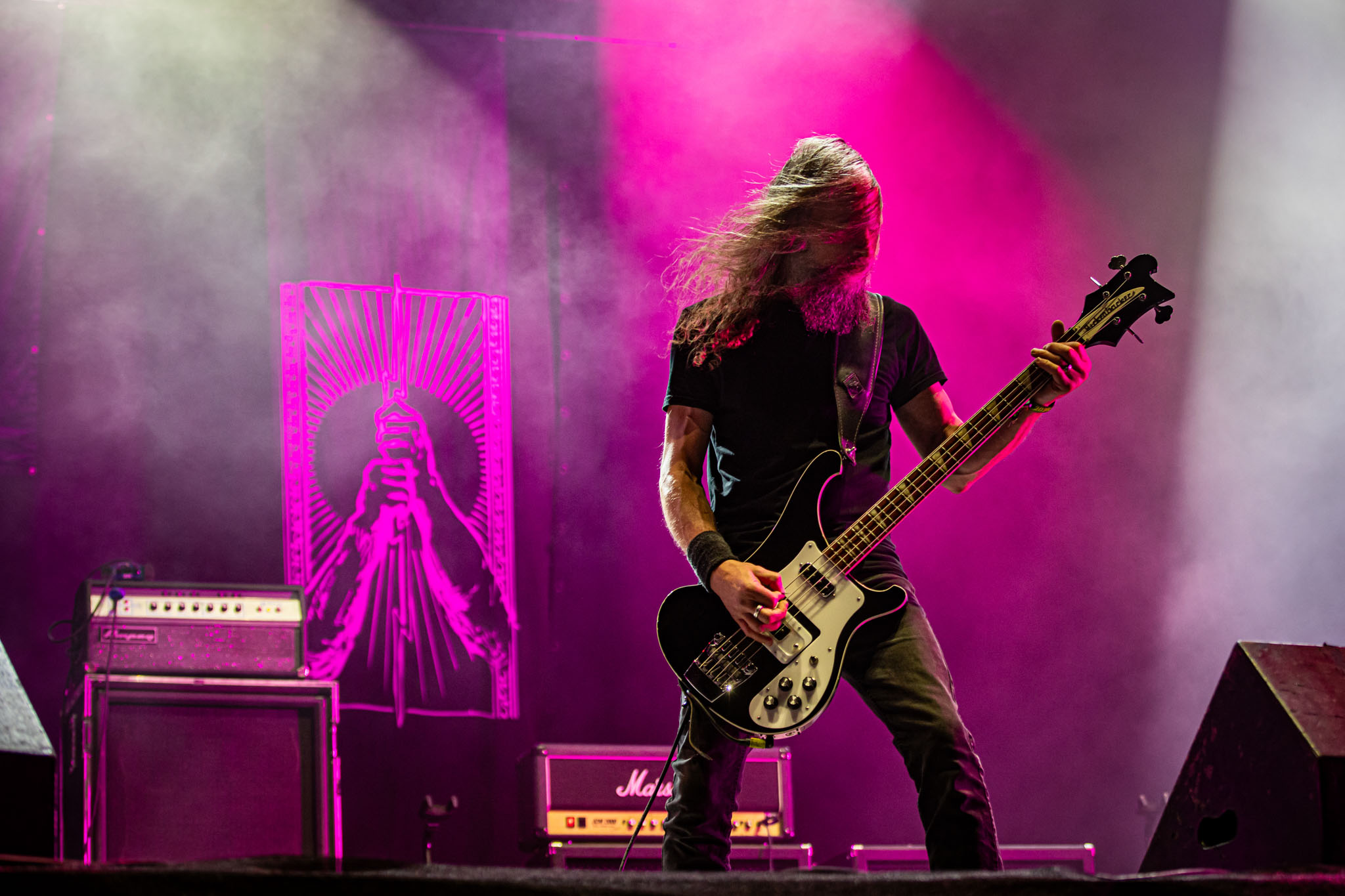 Bild vom Liveauftritt der Band Primordial beim Summer Breeze 2025