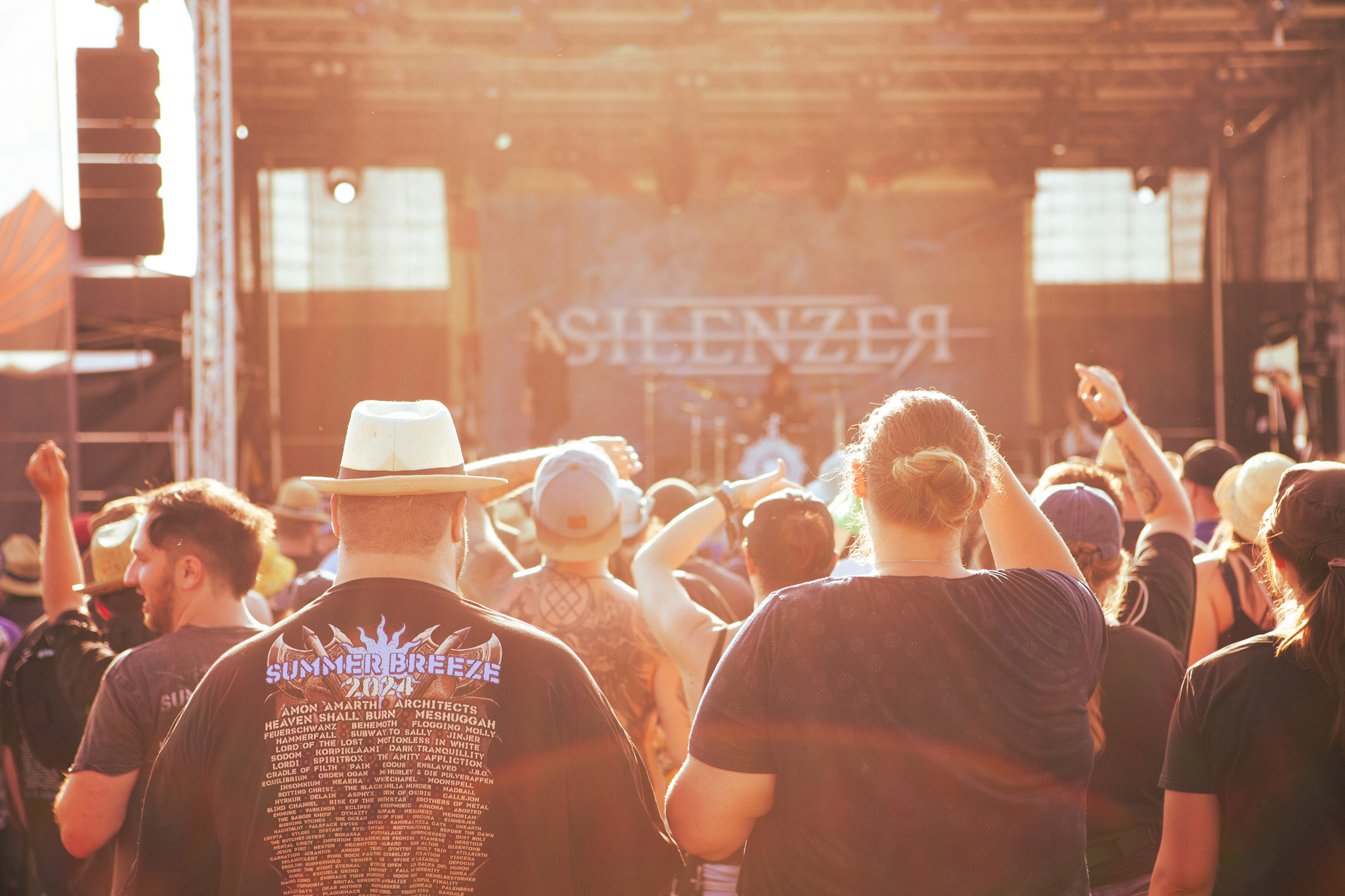 Bild vom Liveauftritt der Band Silenzer beim Summer Breeze 2025
