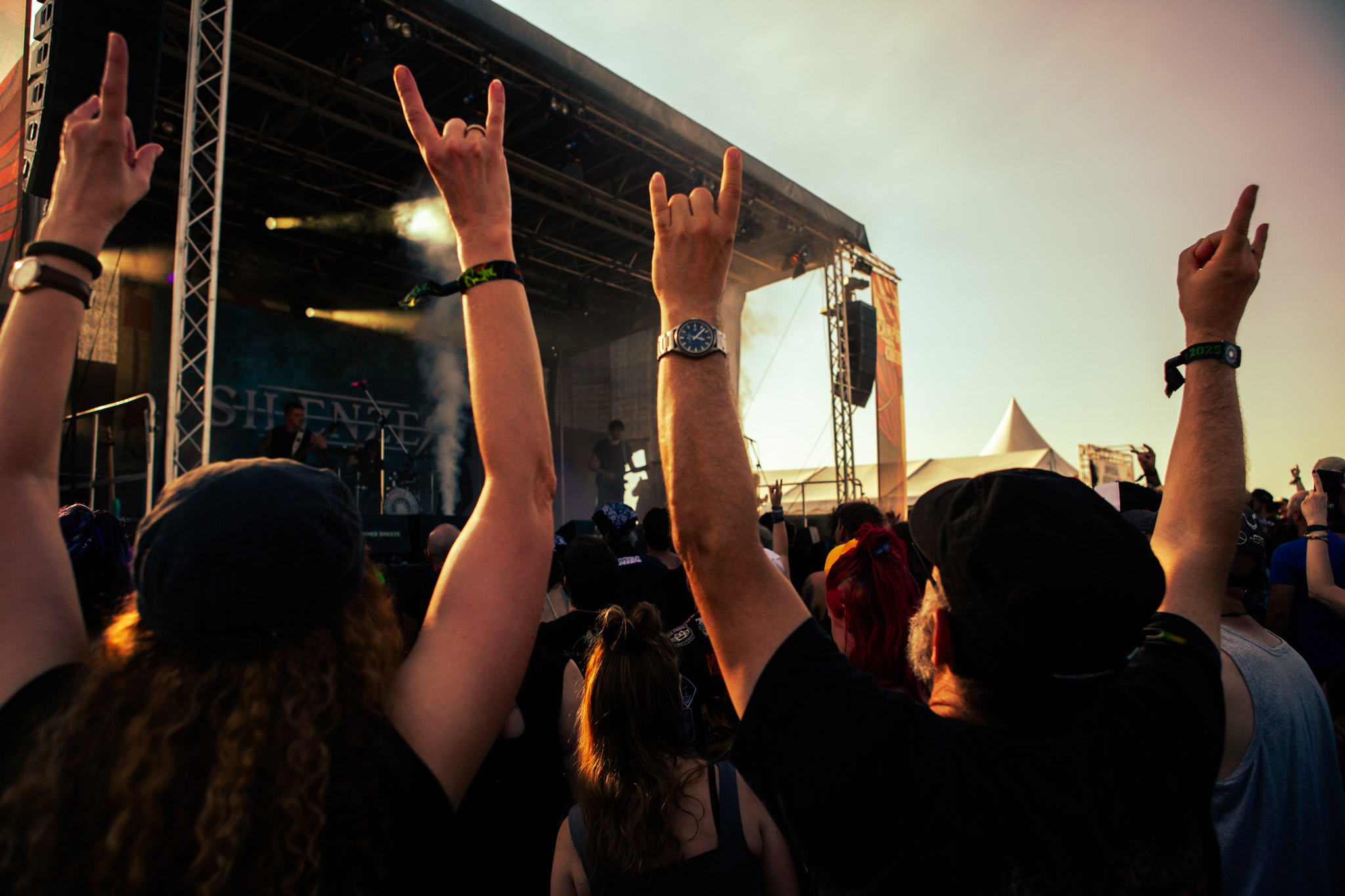 Bild vom Liveauftritt der Band Silenzer beim Summer Breeze 2025