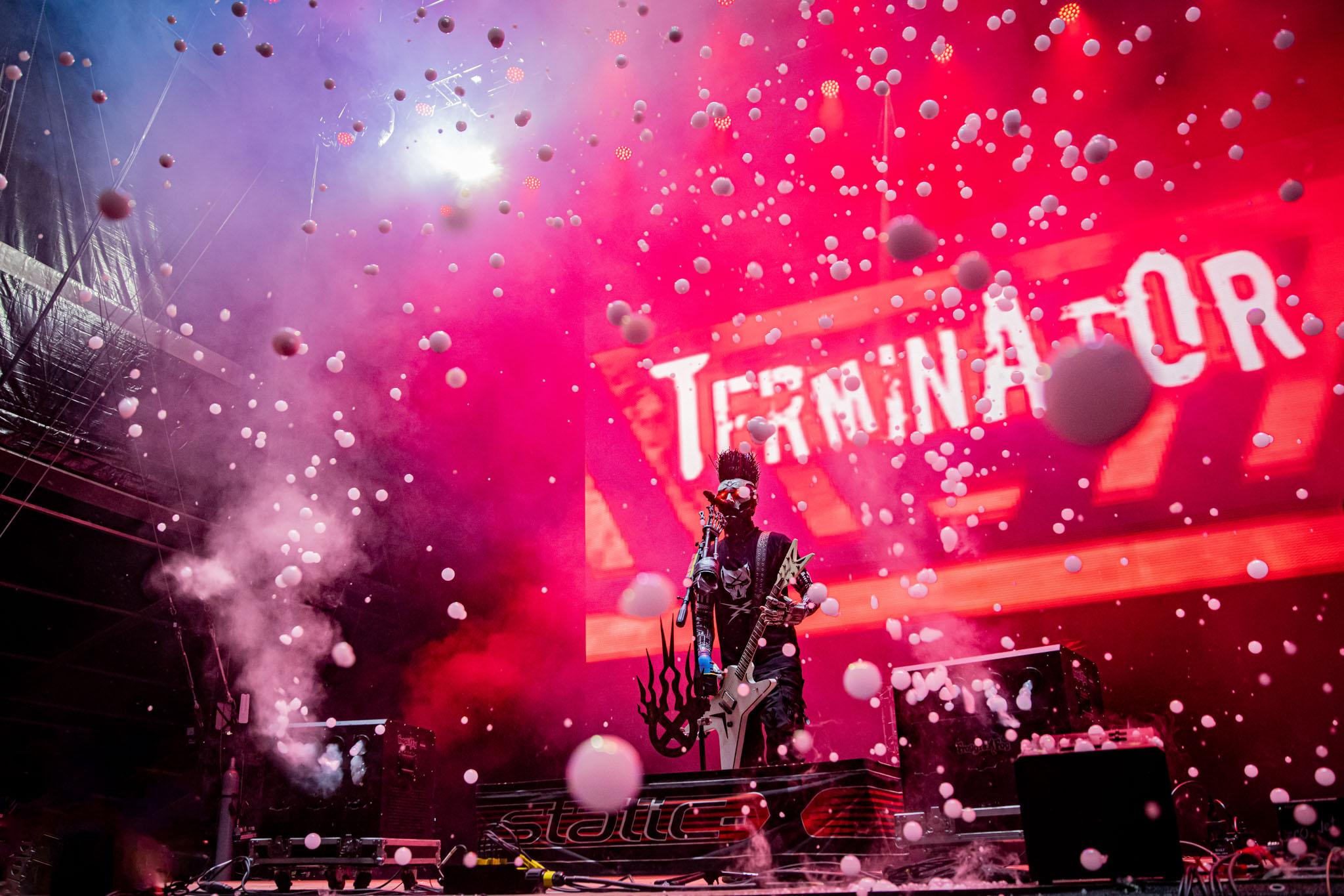 Bild vom Liveauftritt der Band Static-X beim Summer Breeze 2025