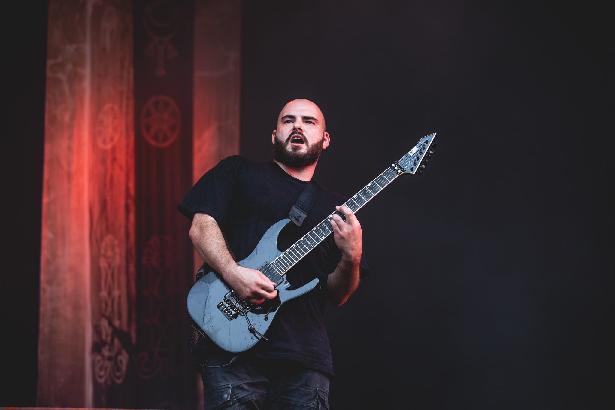 Bild vom Liveauftritt der Band Suffocation beim Summer Breeze 2025