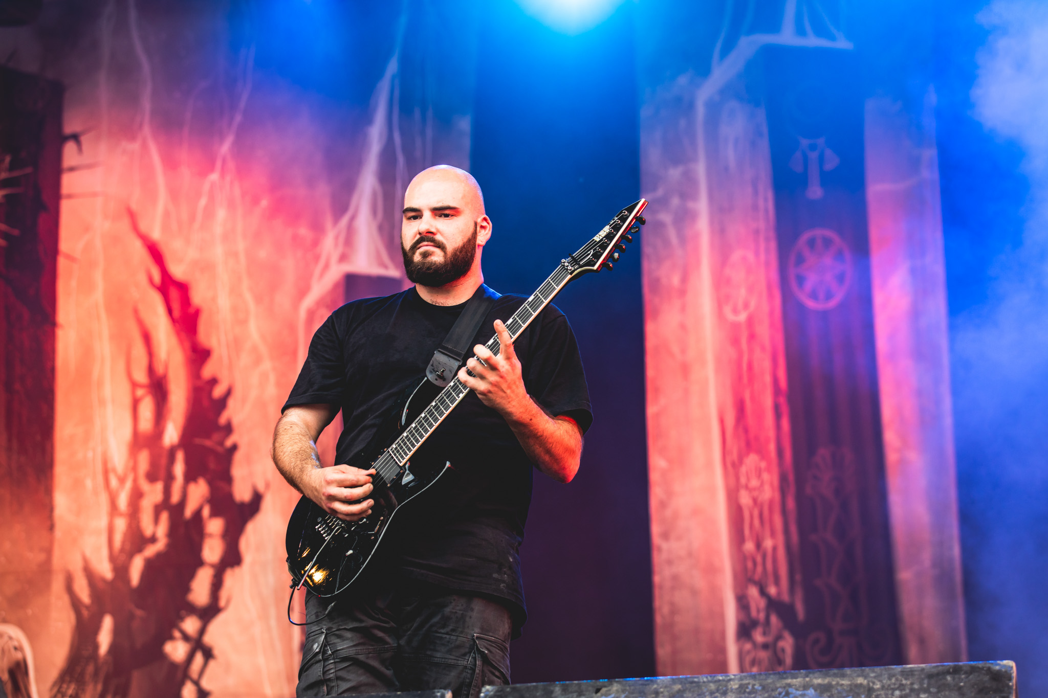 Bild vom Liveauftritt der Band Suffocation beim Summer Breeze 2025