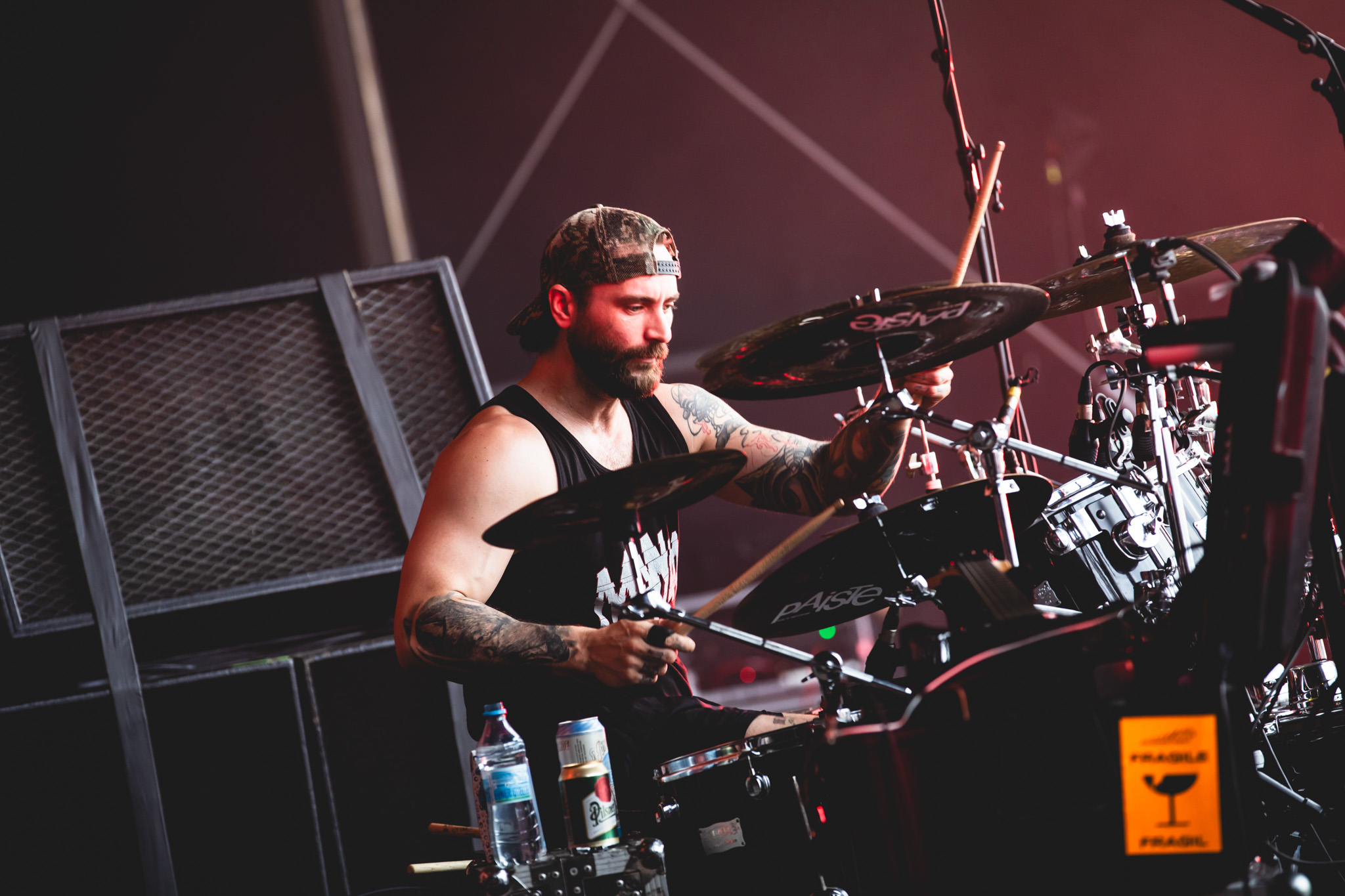 Bild vom Liveauftritt der Band Suffocation beim Summer Breeze 2025