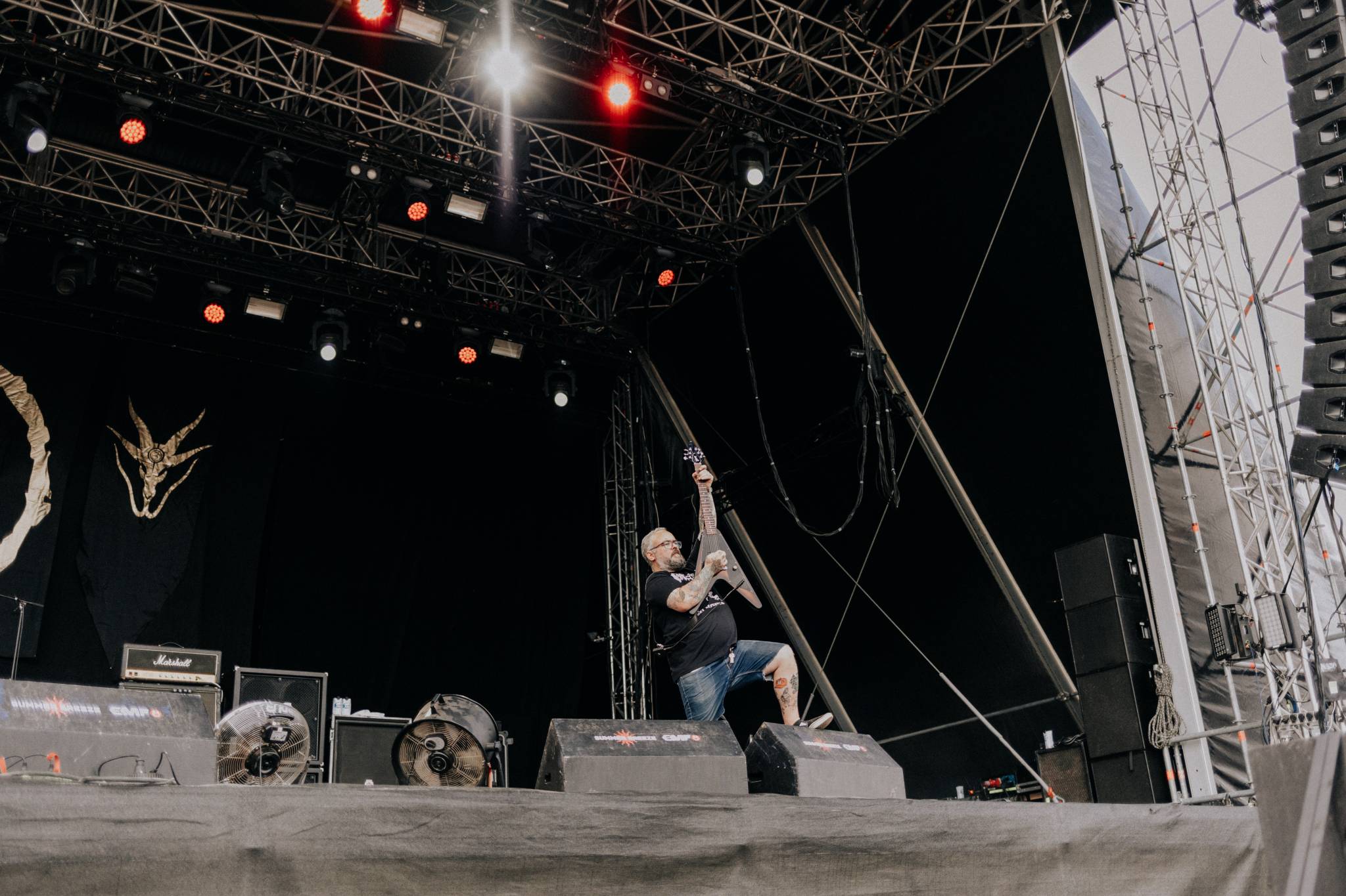 Bild vom Liveauftritt der Band 3 Inches of blood beim Summer Breeze 2025